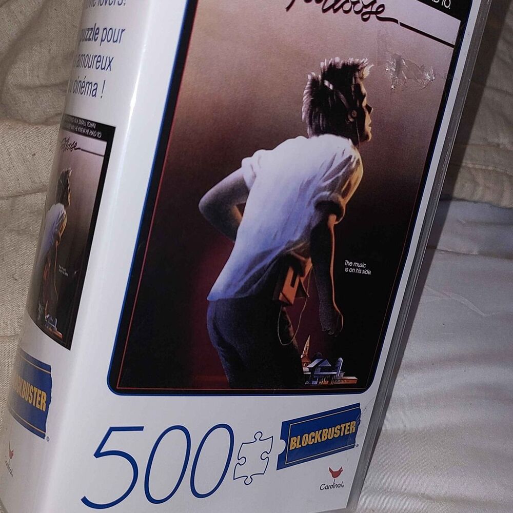 Blockbuster Video Movie Footloose Kevin Bacon 500 piece puzzle NIB